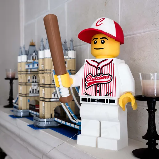 Baseball Player Giant Minifigure (16") – Step Up to the Plate!