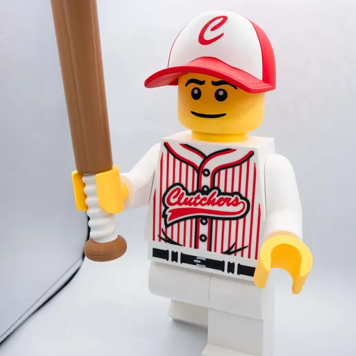 Baseball Player Giant Minifigure (16") – Step Up to the Plate!