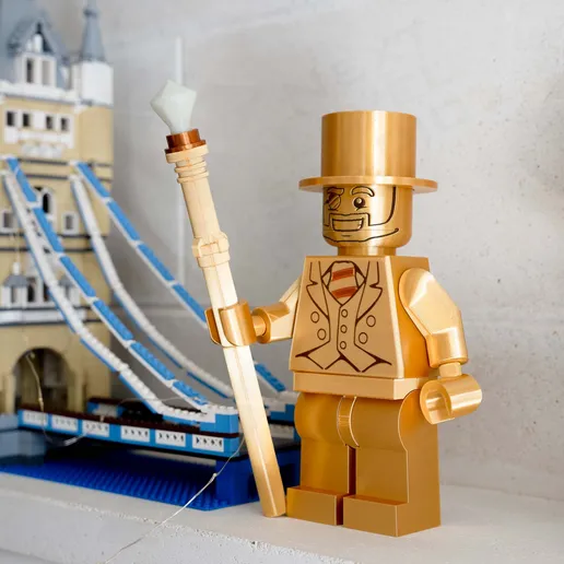 Mr. Gold – Giant Modular Minifigure (16")