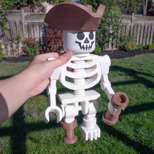Skeleton Pirate Giant Minifigure (16") – Standalone Swashbuckler!