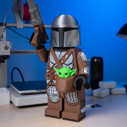 The Mandalorian & Grogu Modular Figure Set
