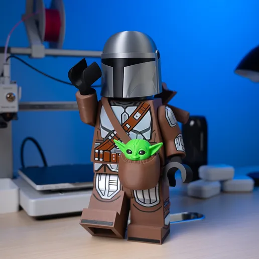 The Mandalorian & Grogu Modular Figure Set